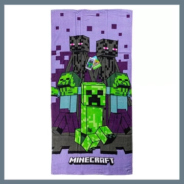 Minecraft Purple telo da bagno, telo mare 70x140cm CBX24002024MC