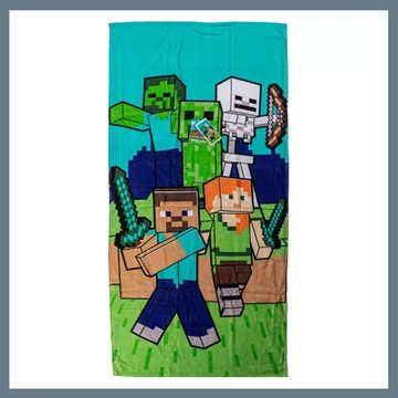 Asciugamano da bagno Minecraft, telo mare 70x140 cm CBX241254MC