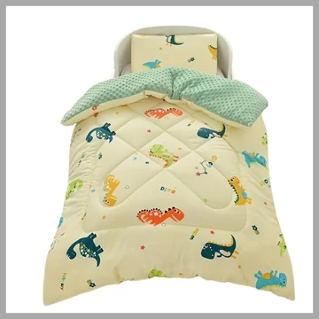 Coperta 4 stagioni per lettino – con motivo dinosauro, 100 x 80 cm GH42210-d