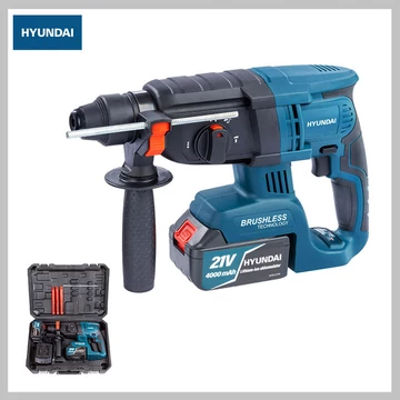 Trapano a percussione a batteria Hyundai con 2 batterie - HYD-3207-21VLi