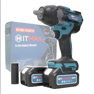 Haina Avvitatore a percussione Brutale Potente 1250NM 2 Batteria Grande IWS-1250X