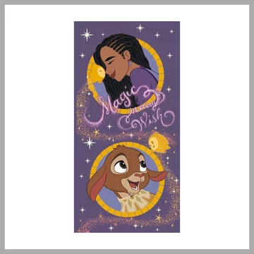 Telo da bagno Disney “Wish”, telo mare 70x140 cm JFK035788