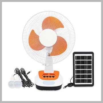 Ventilatore solare da 12 pollici con funzione di ricarica JG-2312