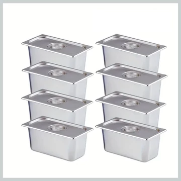 Set di contenitori in acciaio inossidabile - 8 pezzi JR1717259-8