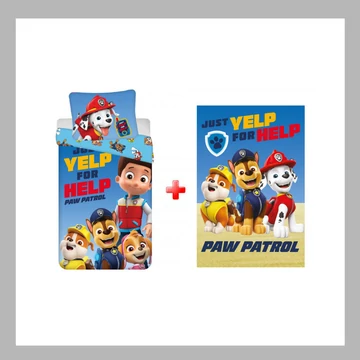 Set di biancheria da letto e pile con motivo Paw Patrol JVL0102