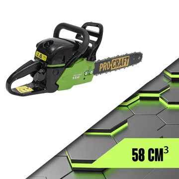 Motosega PROCRAFT K450, 4,7 HP, 58 cm3 K450