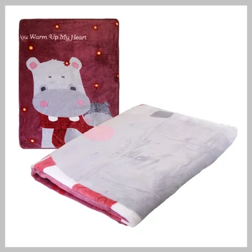Coperta di peluche con cavallo del Nilo KOC04