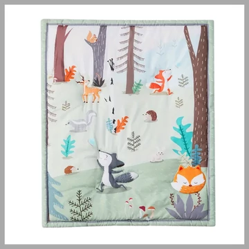 Coperta con motivo di animali della foresta LD263647