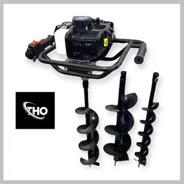 THO Lux Trapano a scoppio professionale 6,3 HP M-9028 con 3 steli