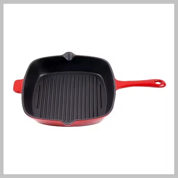 Padella in ghisa Meisterklasse con rivestimento in smalto rosso MK1058