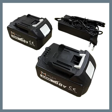 MAT-RIXX Batteria universale 88V agli ioni di litio 2 pezzi con caricatore MTX-288