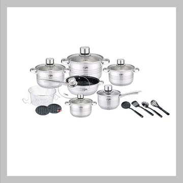 Set di stoviglie Platina Premium da 18 pezzi PL18020