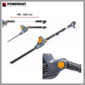 Tagliasiepi elettrico telescopico POWERMAT 45 cm PM-NEW-900S-T