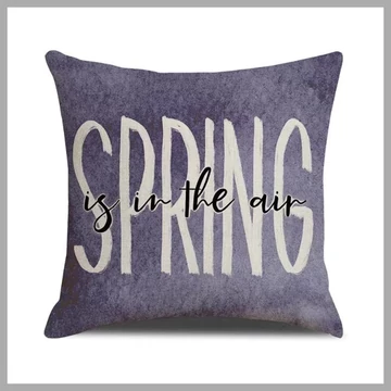 Fodera per cuscino 45 x 45 cm - con scritta Primavera POD169