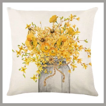 Cuscino decorativo con motivo floreale POD237