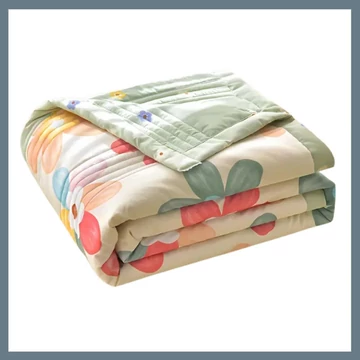 Morbida e traspirante coperta estiva 100 x 150 cm – Fiori colorati PW68406-1