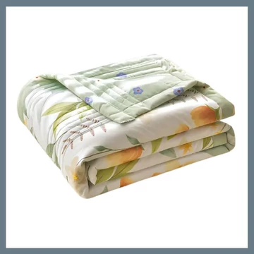 Morbida e traspirante coperta estiva 100 x 150 cm – fiori gialli PW68406-13