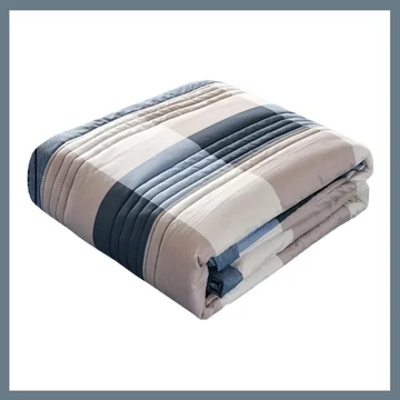 Morbida e traspirante coperta estiva 100 x 150 cm – blu e bianca PW68406-9