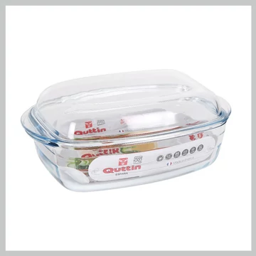 Piastra rettangolare con coperchio QT-8890430R