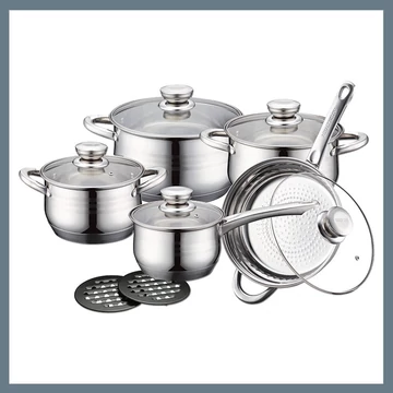 Royalty Line Set di pentole in acciaio inossidabile da 12 pezzi RL-1232