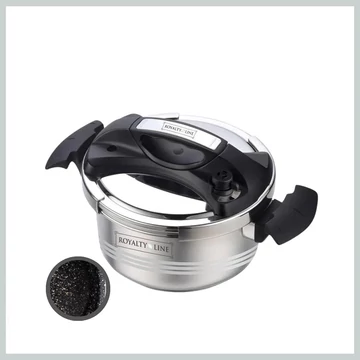 Pentola a pressione in acciaio inox 26 cm 6 L Royalty Line RL-24PS6LM