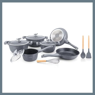 Set da tavola Royalty Line 10 pezzi, grigio RL-BS1010M-GRY