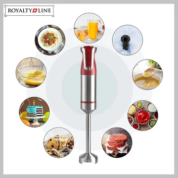 Frullatore a immersione Royalty Line 800 W rosso – RL-ESTM800RED