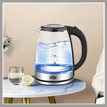 WINNING STAR Teiera elettrica in vetro ST-6017