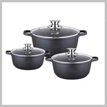 Worthair Set di 3 pentole WTH-3R