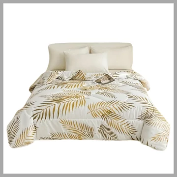 Coperta estiva vintage, motivo a foglia d&#039;oro, 200x230 cm YW140662-b