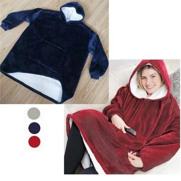 MORBIDA COPERTA OVERSIZE E MAGLIONE IN UN'UNICA SOLUZIONE