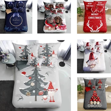 Set di 3 pezzi di biancheria da letto natalizia di alta qualità - assortimento casuale