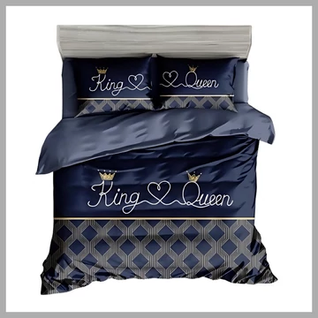 7 pezzi di biancheria da letto spessa Re e Regina 13 XZ king16