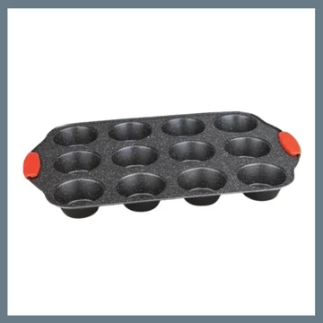 Teglia per muffin da 12 pezzi Royalty Line con rivestimento in marmo