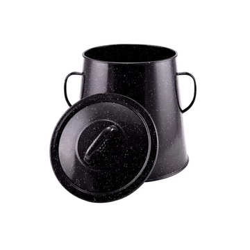 Perfect Home Vassoio per grassi smaltato 10 litri nero 10456