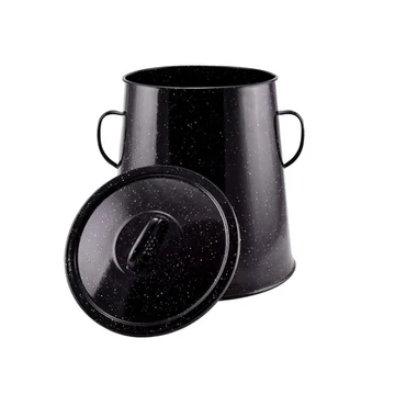 Perfect Home Vassoio smaltato 20 litri nero 10459