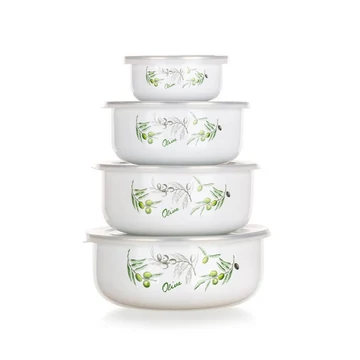 Set di ciotole smaltate OLIVES, 8 pezzi, 1320078OLIV