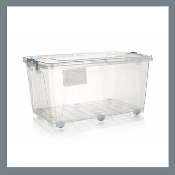 Scatola portaoggetti multifunzionale con ruote – 50 L – 43939721
