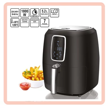 Friggitrice ad aria senza olio Lund 1800W 5,2L – Modello 67574
