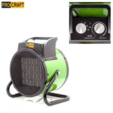 Termoventilatore Elettrico PROCRAFT FP30 – 3000W con Elemento Ceramico Rotante
