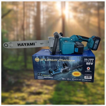 Motosega Elettrica a Batteria HAYAMI 88V con 2 Batterie – Modello HA-1009