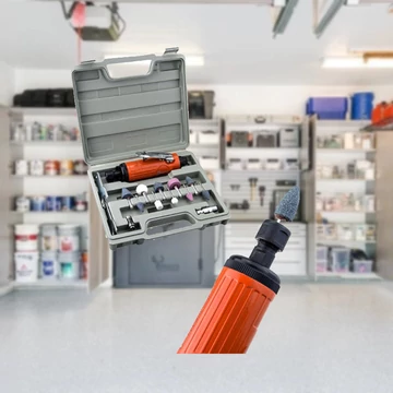 Haina Smerigliatrice Pneumatica Mini e Set di Testine HM-7339
