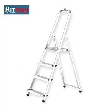 Scala in Alluminio Monofacciale Hitman – 78 cm, 4 Gradini, 125 kg (Modello HT-NIL-6482)