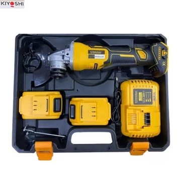 Smerigliatrice angolare a batteria KIYOSHI, 128V, con due batterie e valigetta KE24-439