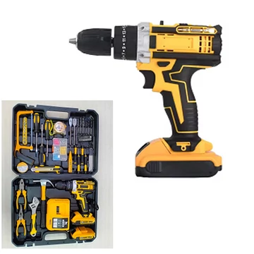 THO Trapano Avvitatore a Batteria, Kit di Strumenti Multifunzionale, con 2 Batterie - in Valigetta. M-9045