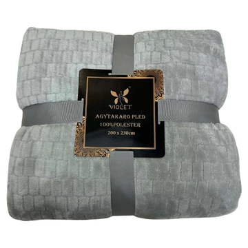 Coperta in morbido peluche Violet, 150 x 200 cm – Grigio cenere – puhaplusstakaro12