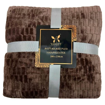 Coperta in morbido peluche Violet, 150 x 200 cm – Marrone – puhaplusstakaro14