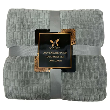 Coperta in morbido peluche Violet, 150 x 200 cm – Grigio – puhaplusstakaro16