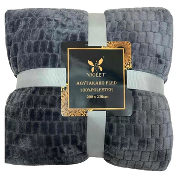 Coperta in morbido peluche Violet, 150 x 200 cm – Antracite – puhaplusstakaro17