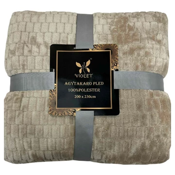 Coperta in morbido peluche Violet, 150 x 200 cm – Beige – puhaplusstakaro18